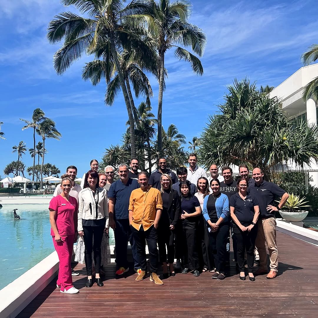 Course cohort at the Sheraton Grand Mirage, Gold Coast
